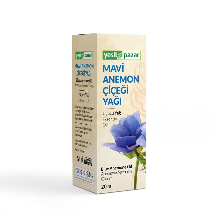 Yeşil Pazar Mavi Anemon Çiçeği Yağı 20 Ml