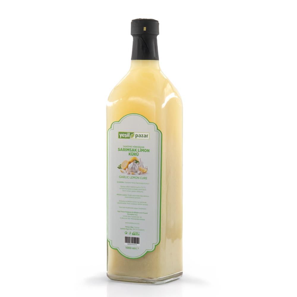 Yeşil Pazar Taşköprü Yöresinden Sarımsak Limon Kürü 1 Litre