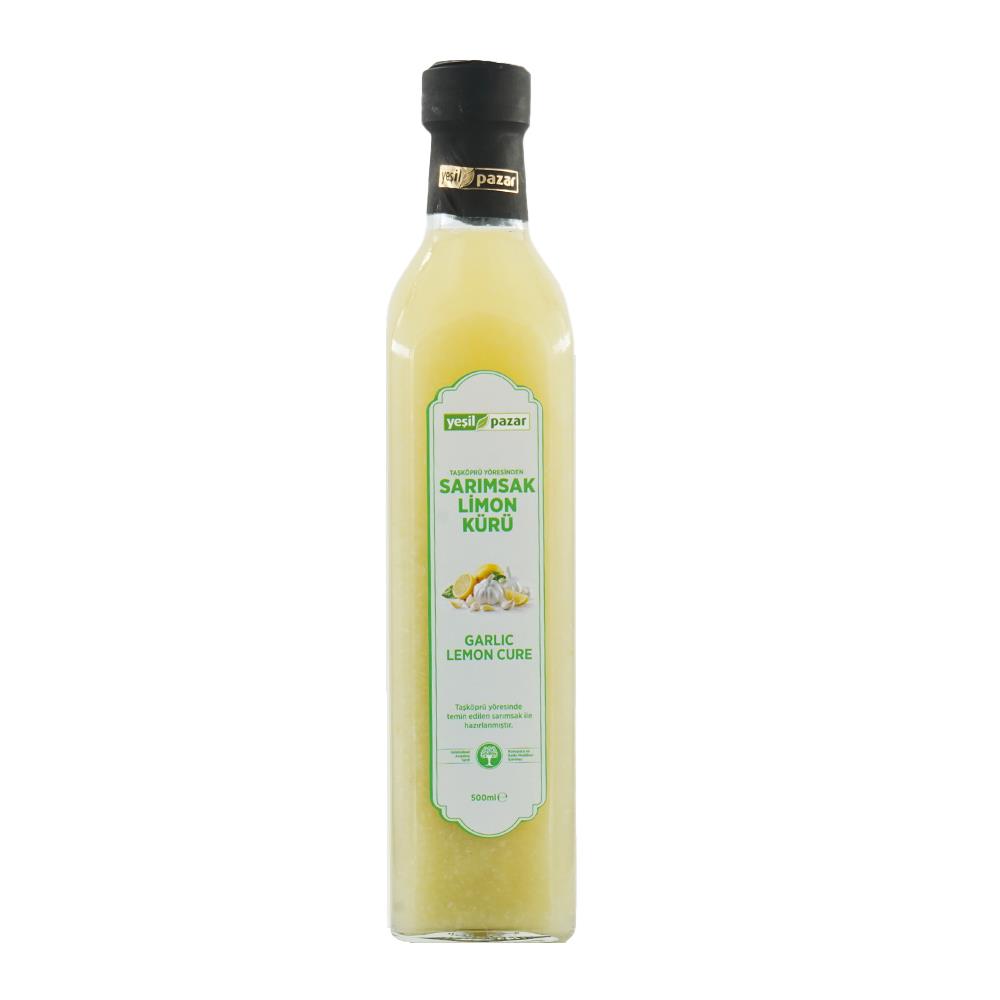 Yeşil Pazar Taşköprü Yöresinden Sarimsak Limon Kürü 500 ML