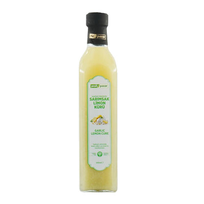 Yeşil Pazar Taşköprü Yöresinden Sarimsak Limon Kürü 500 ML