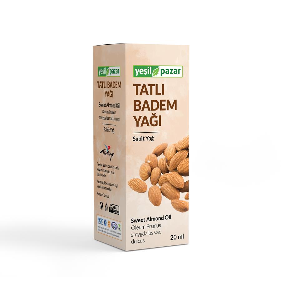 Yeşil Pazar Tatlı Badem Yağı 20 ML