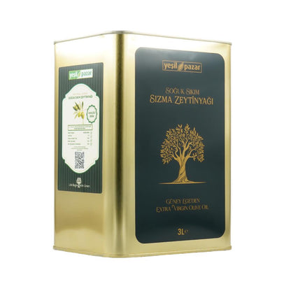 Yeşil Pazar Zeytinyağı Güney Ege Extra Virgin 3 Lt